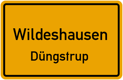 Straßenverzeichnis Wildeshausen Düngstrup