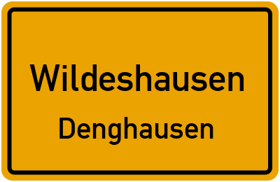 Straßenverzeichnis Wildeshausen Denghausen