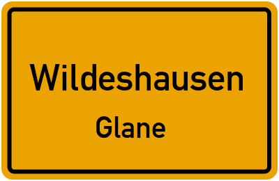 Straßenverzeichnis Wildeshausen Glane