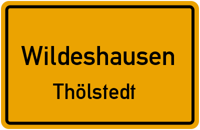 Straßenverzeichnis Wildeshausen Thölstedt