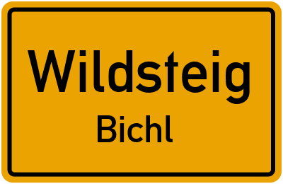 Ortsschild Wildsteig Bichl