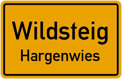 Ortsschild Wildsteig Hargenwies