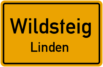 Ortsschild Wildsteig Linden