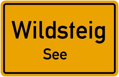 Ortsschild Wildsteig See