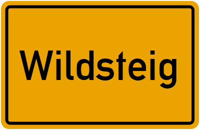 Ortsschild von Gemeinde Wildsteig in Bayern