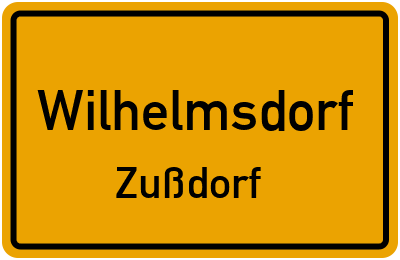 Straßenverzeichnis Wilhelmsdorf Zußdorf