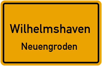 Straßenverzeichnis Wilhelmshaven Neuengroden