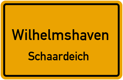 Straßenverzeichnis Wilhelmshaven Schaardeich