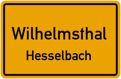 Straßenverzeichnis Wilhelmsthal Hesselbach