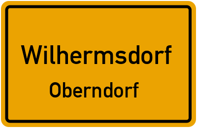 Ortsschild Wilhermsdorf Oberndorf