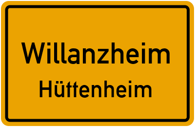 Straßenverzeichnis Willanzheim Hüttenheim