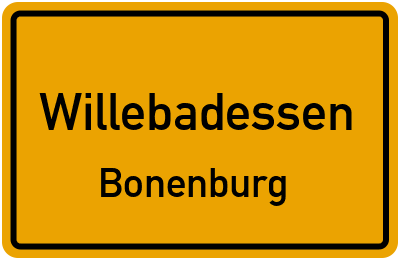 Straßenverzeichnis Willebadessen Bonenburg