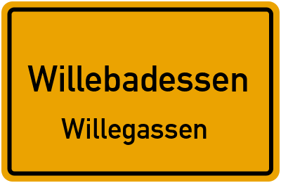 Straßenverzeichnis Willebadessen Willegassen