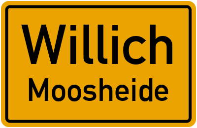 Straßenverzeichnis Willich Moosheide