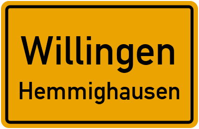 Straßenverzeichnis Willingen Hemmighausen