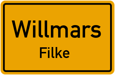 Straßenverzeichnis Willmars Filke