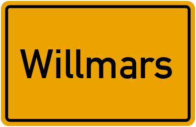 Ortsschild von Willmars in Bayern