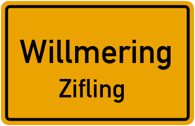 Straßenverzeichnis Willmering Zifling