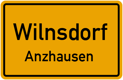 Ortsschild Wilnsdorf Anzhausen