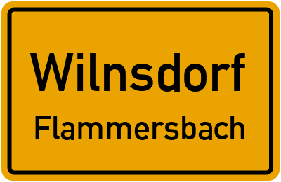 Ortsschild Wilnsdorf Flammersbach