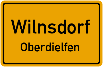 Ortsschild Wilnsdorf Oberdielfen
