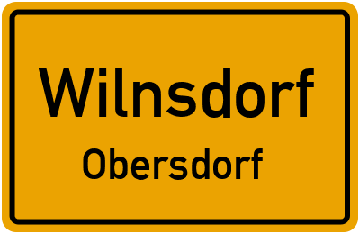 Ortsschild Wilnsdorf Obersdorf