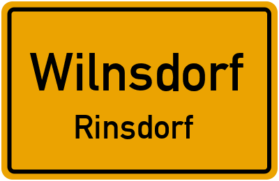 Ortsschild Wilnsdorf Rinsdorf