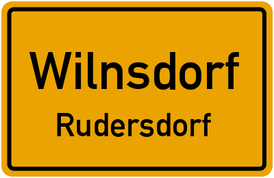 Ortsschild Wilnsdorf Rudersdorf