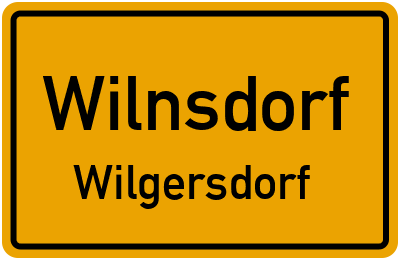Ortsschild Wilnsdorf Wilgersdorf