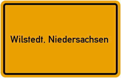 Ortsschild von Gemeinde Wilstedt, Niedersachsen in Niedersachsen