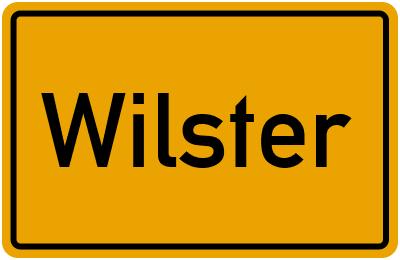 Ortsschild von Stadt Wilster in Schleswig-Holstein