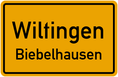 Straßenverzeichnis Wiltingen Biebelhausen
