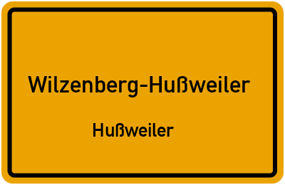 Straßenverzeichnis Wilzenberg-Hußweiler Hußweiler