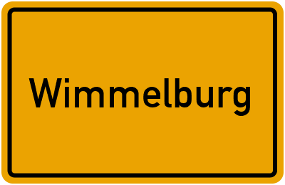Ortsschild von Gemeinde Wimmelburg in Sachsen-Anhalt