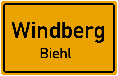 Straßenverzeichnis Windberg Biehl