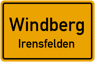Straßenverzeichnis Windberg Irensfelden