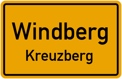 Straßenverzeichnis Windberg Kreuzberg