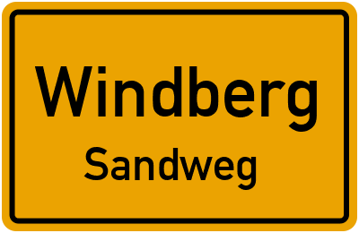 Straßenverzeichnis Windberg Sandweg