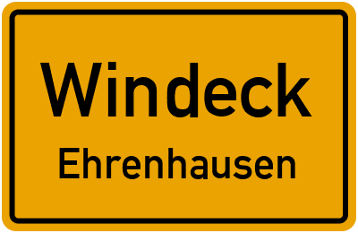 Ortsschild Windeck Ehrenhausen