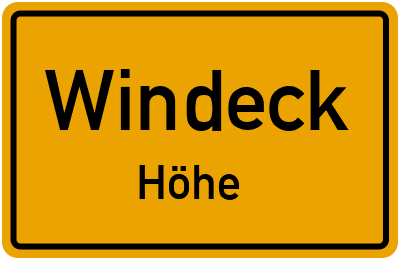Straßenverzeichnis Windeck Höhe