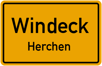 Ortsschild Windeck Herchen