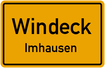 Straßenverzeichnis Windeck Imhausen