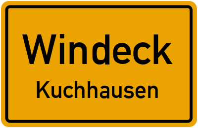 Ortsschild Windeck Kuchhausen
