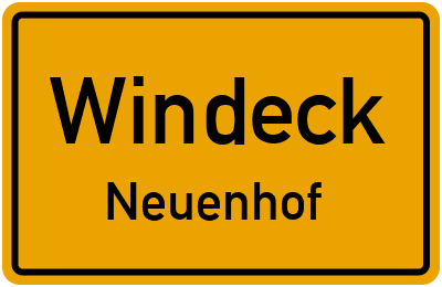 Ortsschild Windeck Neuenhof