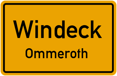 Ortsschild Windeck Ommeroth