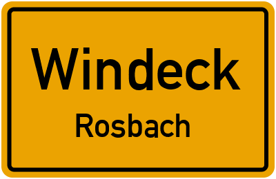 Straßenverzeichnis Windeck Rosbach