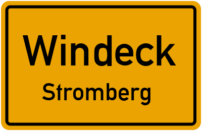 Ortsschild Windeck Stromberg