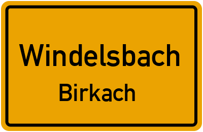 Straßenverzeichnis Windelsbach Birkach