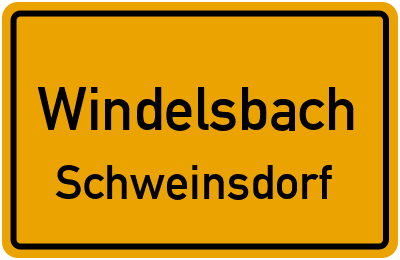 Straßenverzeichnis Windelsbach Schweinsdorf