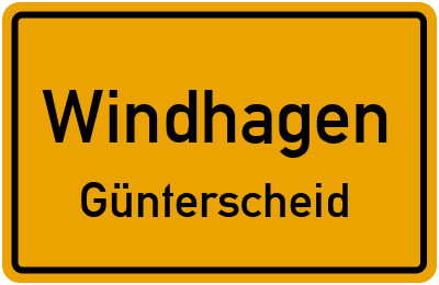 Straßenverzeichnis Windhagen Günterscheid